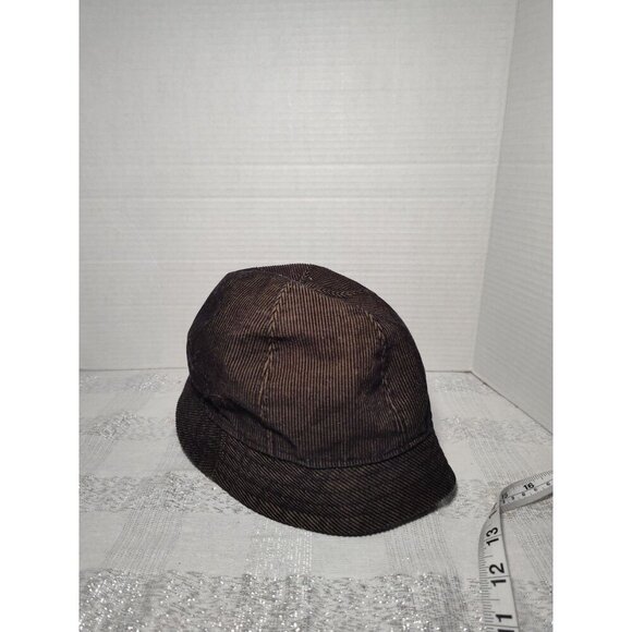 Corduroy Hat Cap Bucket Brown Womens Medium Casual Monochromatic Adult Casual - Picture 8 of 8